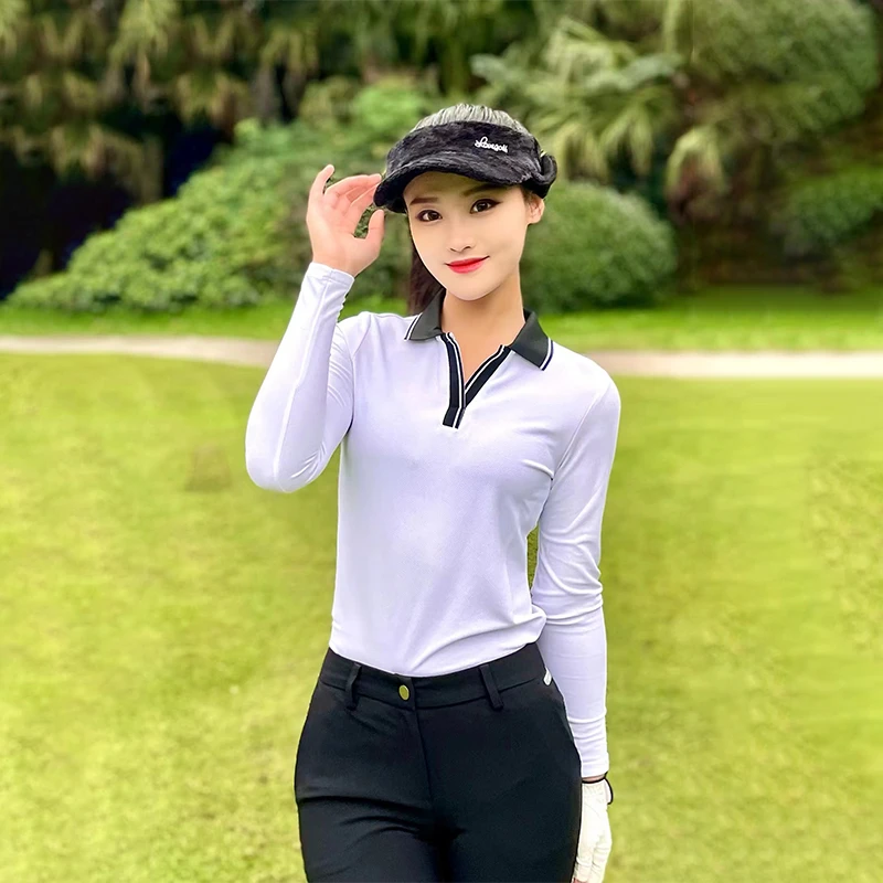 LoveGolf高尔夫秋季GOLF女士T恤球衣速干透气长袖服装女LG2178