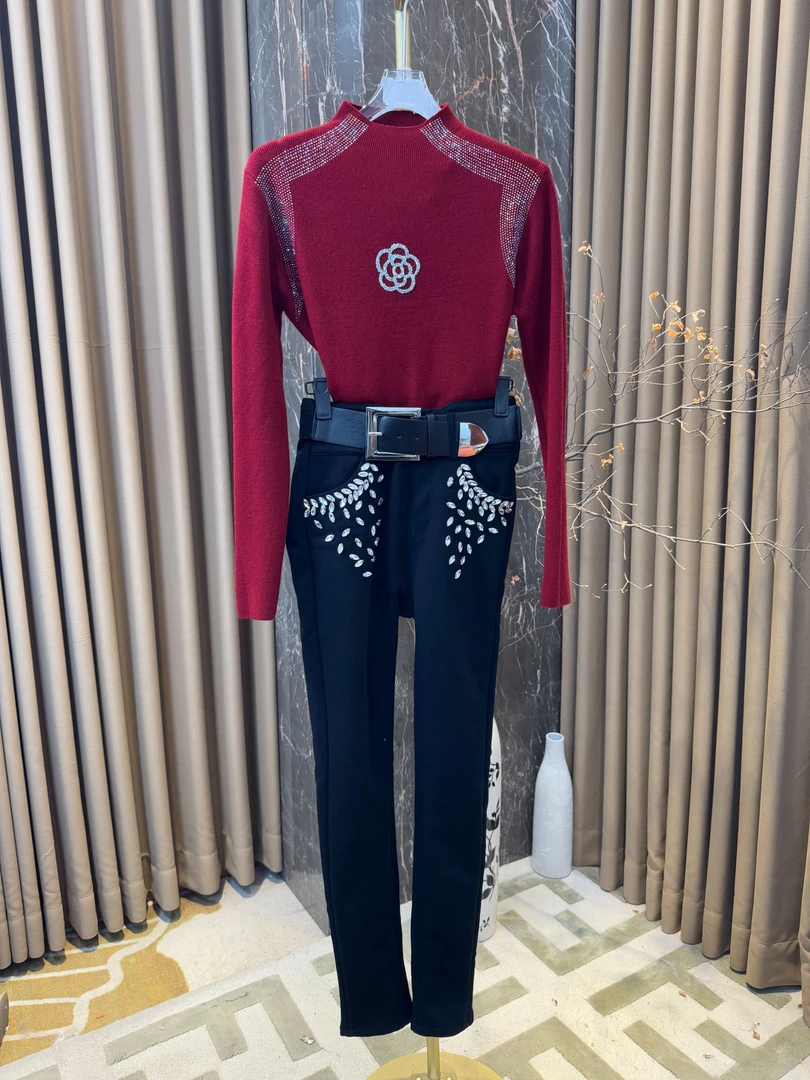 芙娜妮2025新款女装洋气时髦气质时尚夏季休闲裤子F2432110B