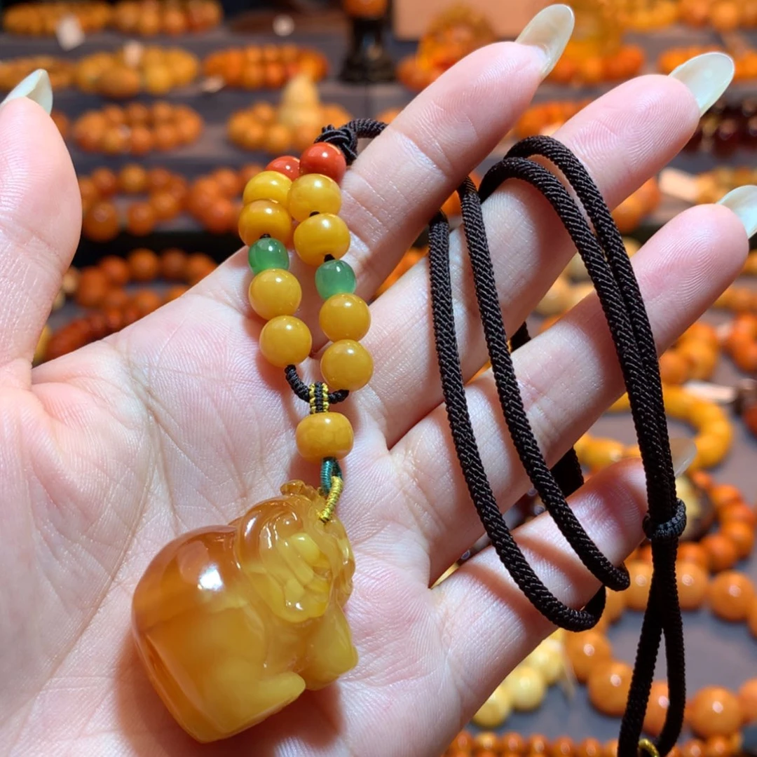 【闪购商品】蜜蜡吊坠(赠链)未镶嵌