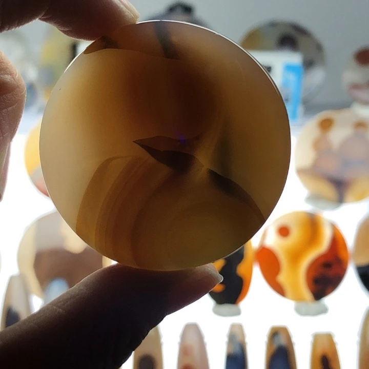 玛瑙/玉髓银S925镀金镶嵌珠宝半成品125