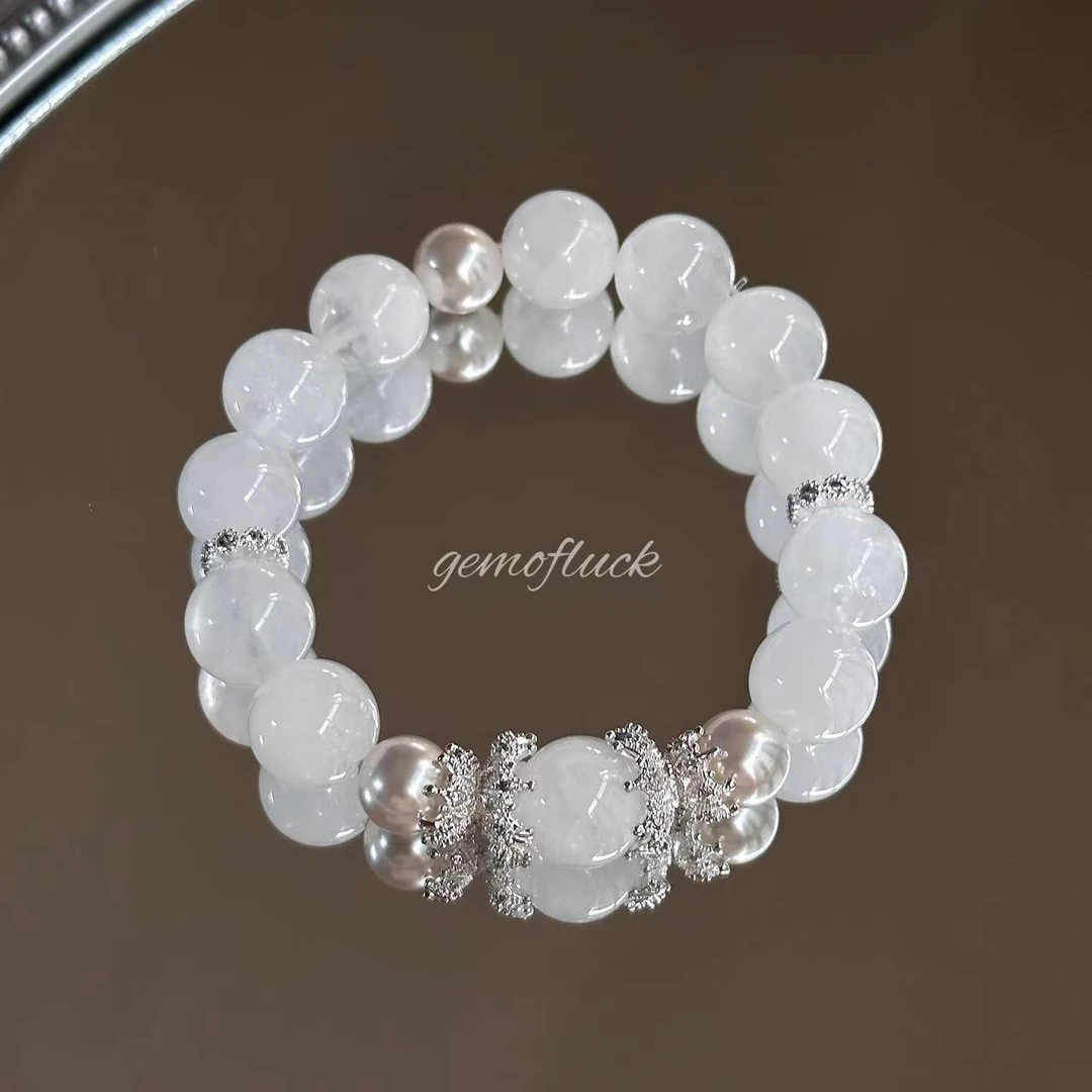 xy323-白幽灵施家珍珠水晶手串