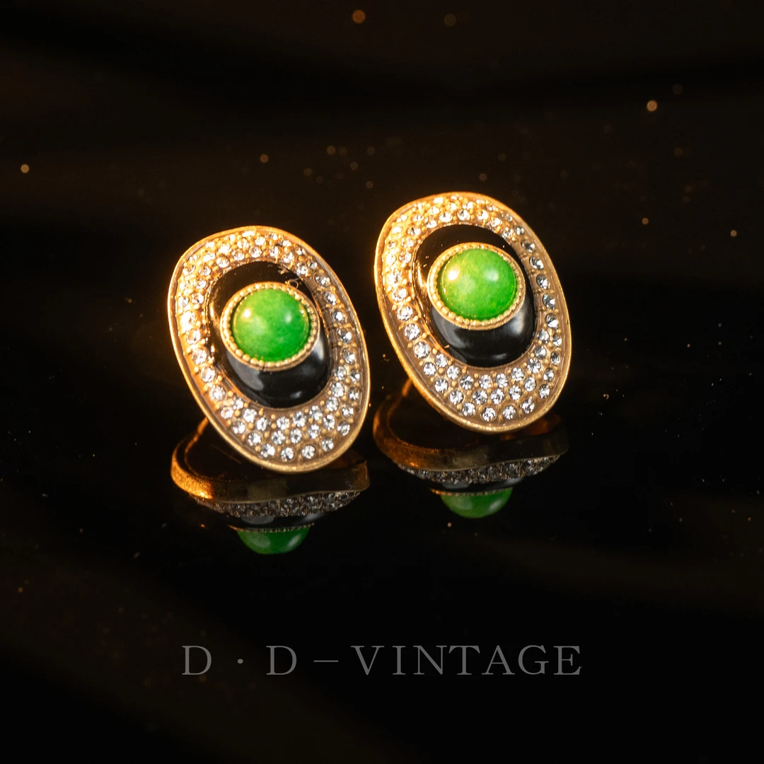 铜合金仿水晶耳饰 耳钉时尚镶嵌气质070-S