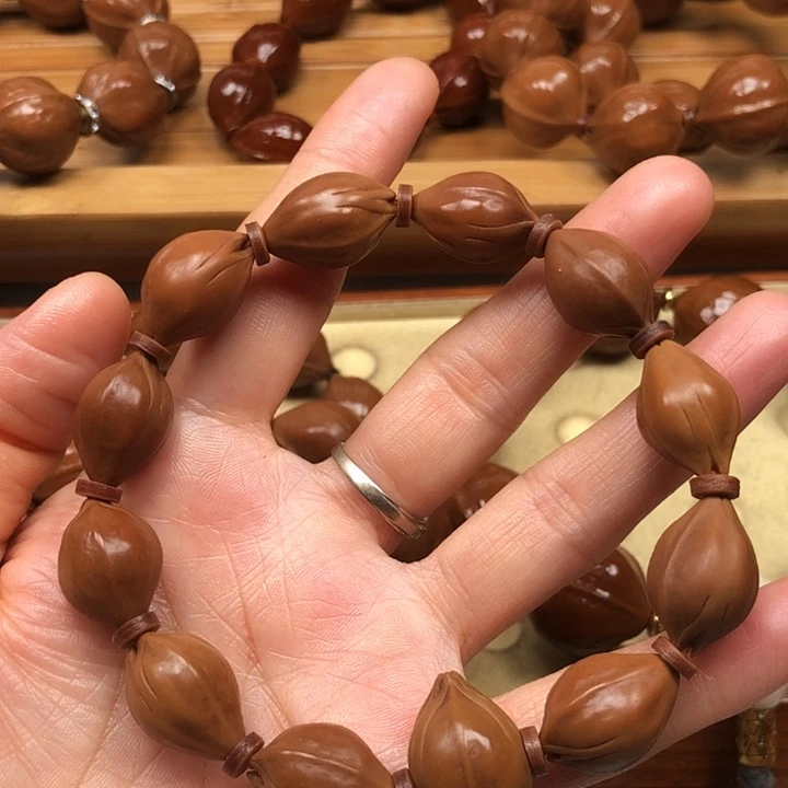 橄榄核手串梅林铁核13 X19三面佛精品