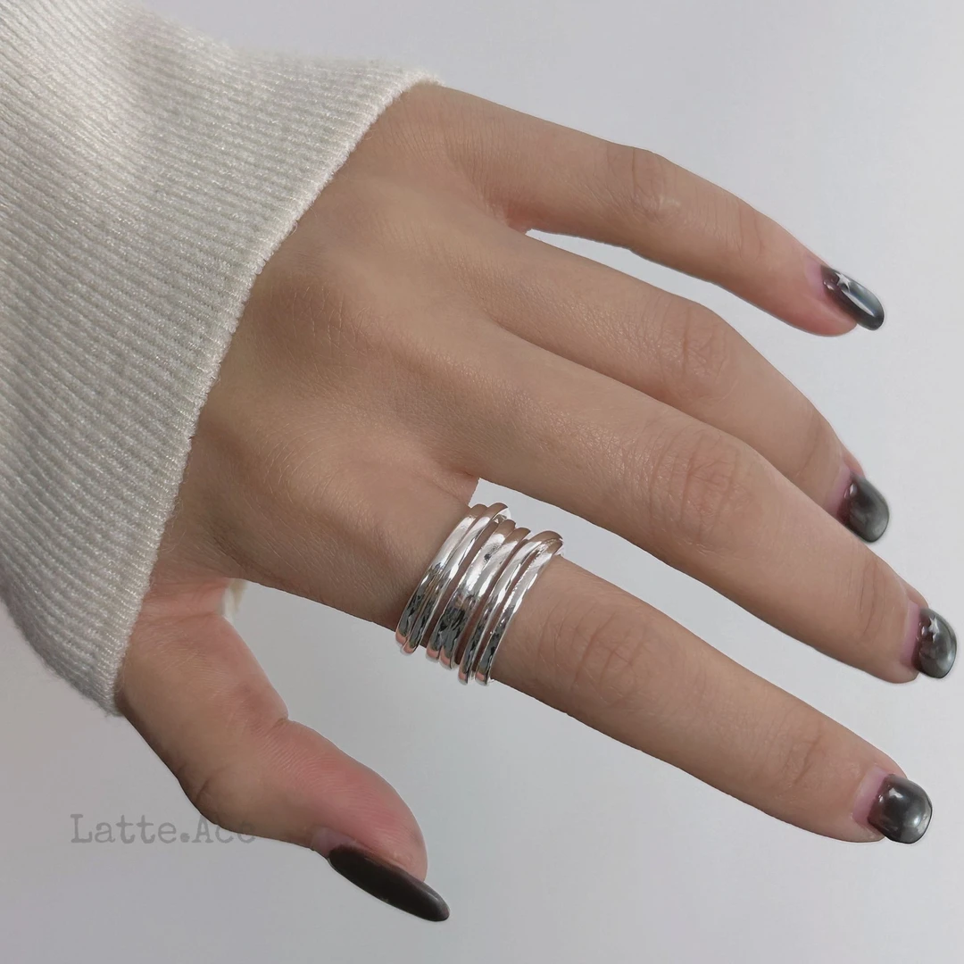 铜合金戒指 「Kaki」韩系ins风小众设计开口戒指可调节