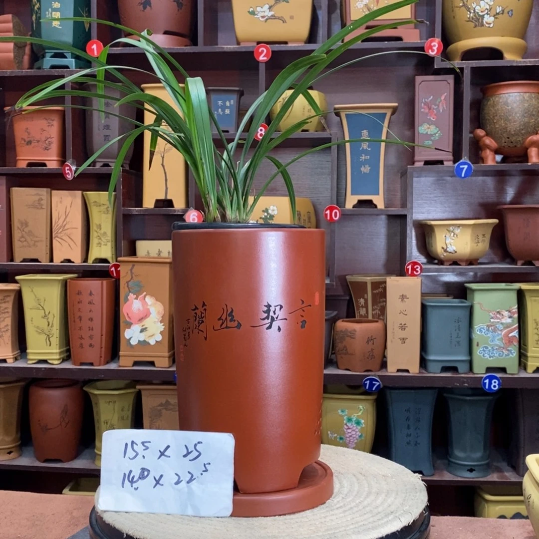 紫砂艺术紫砂花盆