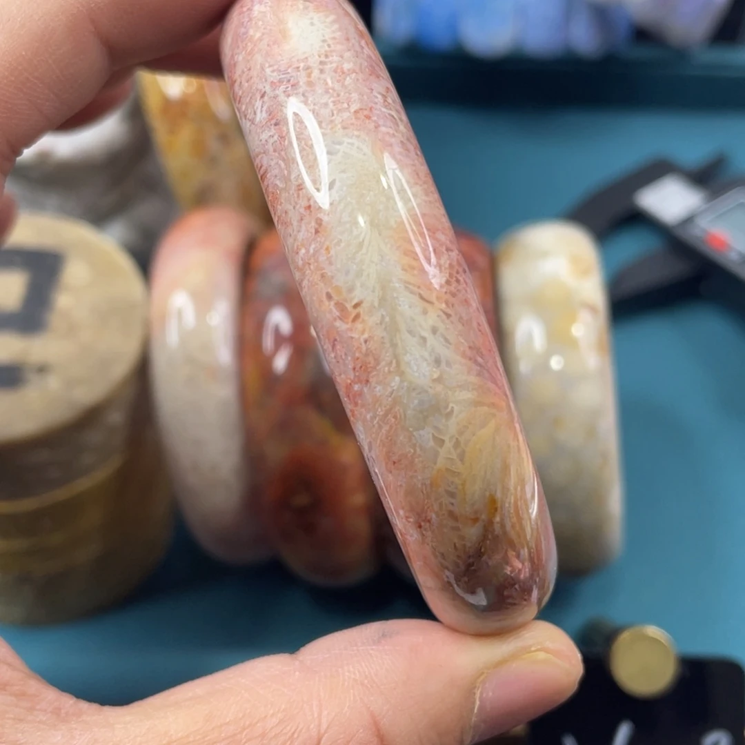 未镶嵌手镯硅化玉