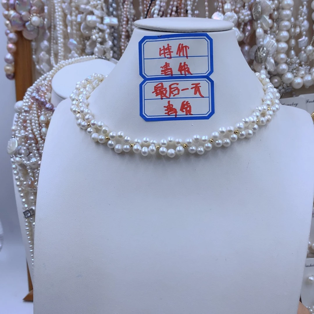 银S925镶嵌项链耳饰淡水珍珠