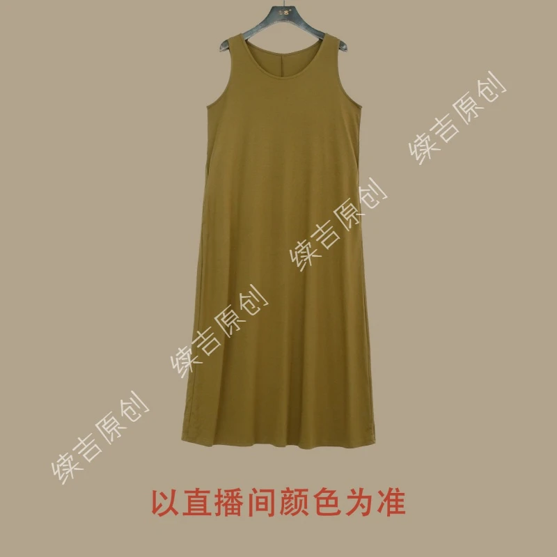 原创设计24-870【尾夏】气质时尚休闲百搭宽松连衣裙