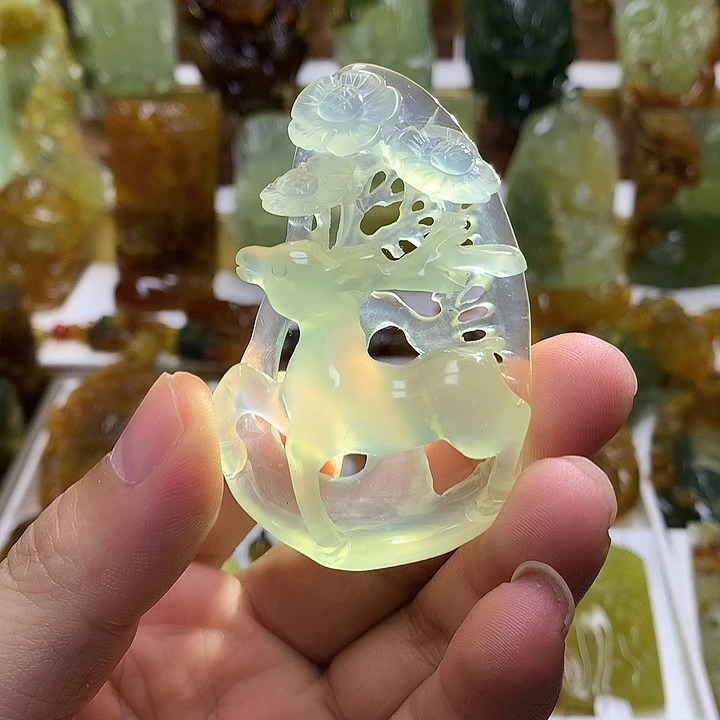 蛇纹石玉未镶嵌珠宝半成品