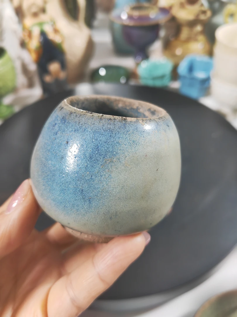 钧窑罐器型完美釉色漂亮