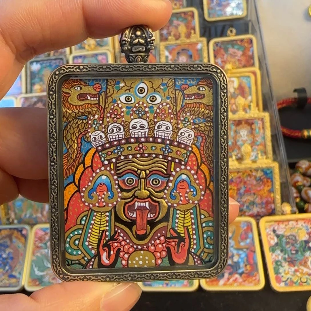 吊坠王*晚扎基拉姆热贡唐卡