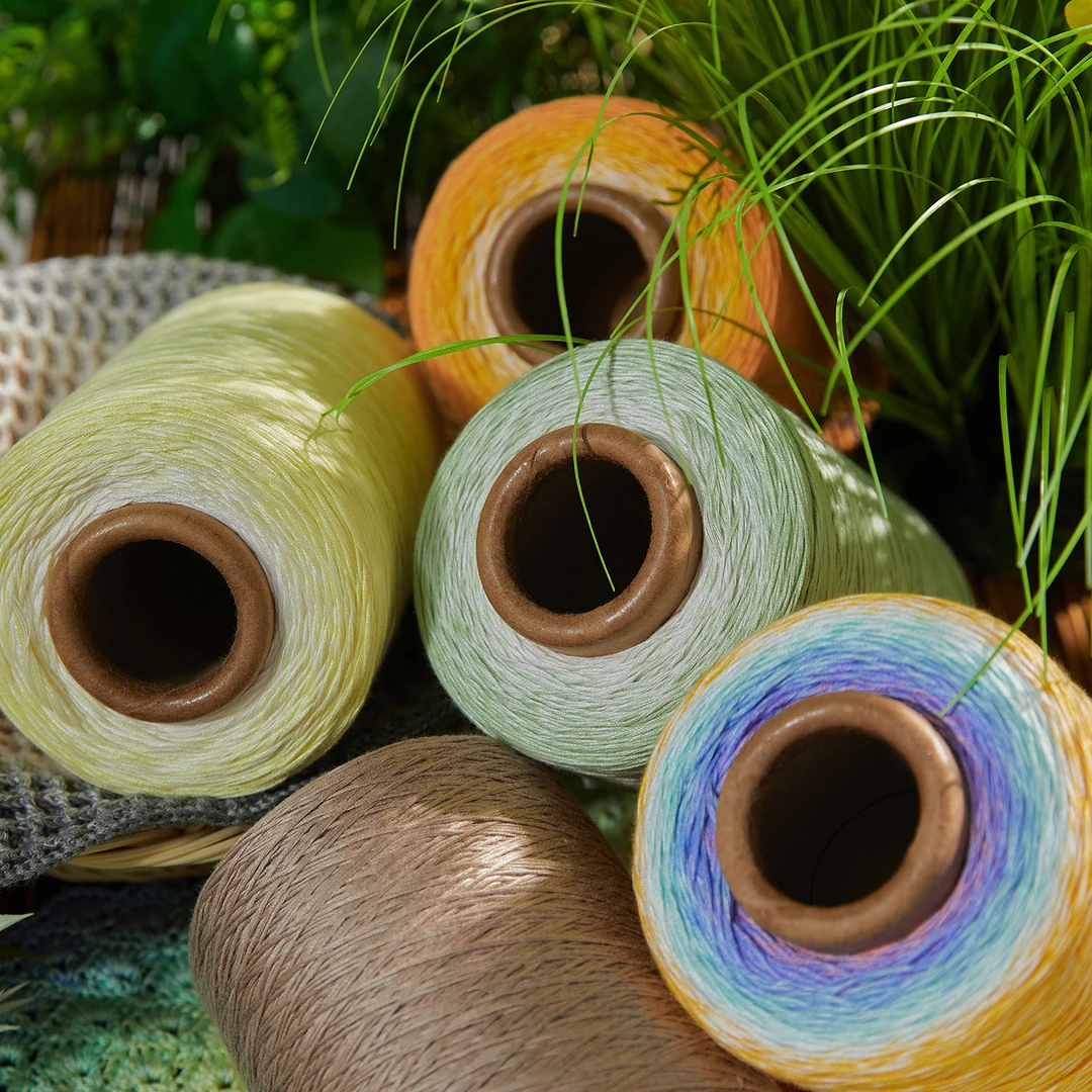 【拾艺】渐变色天丝棉手混线柔软亲肤适合手工编织