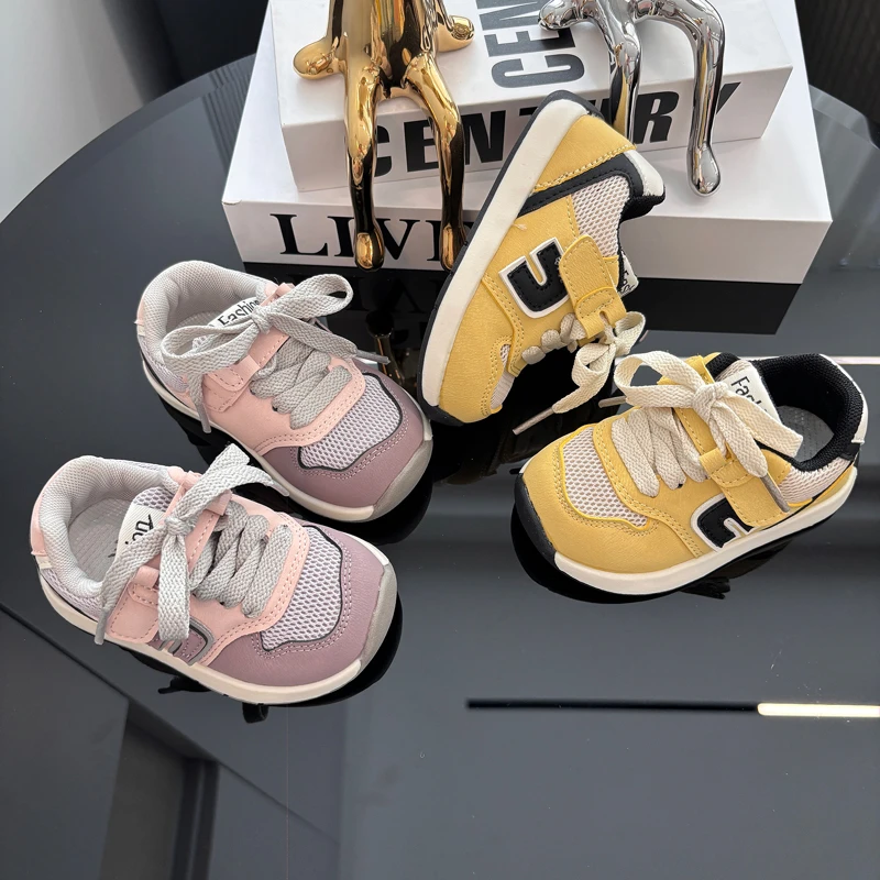 鞋款秋季儿童网面运动鞋软底透气老爹鞋1-3岁小童学步鞋