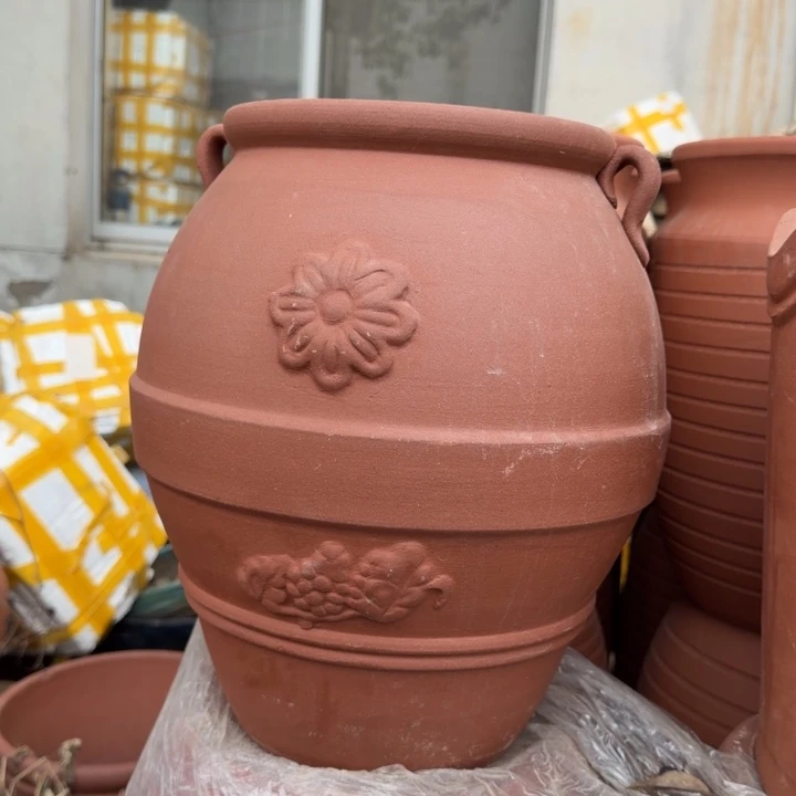 紫砂花盆口21高35宜兴紫砂