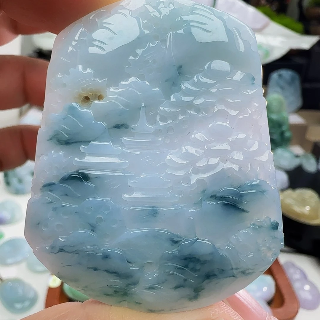 翡翠未镶嵌吊坠(不含链)