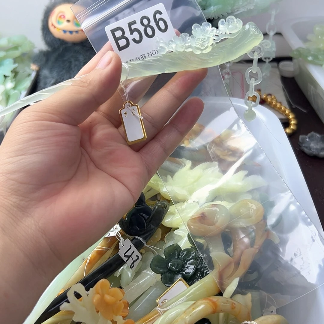 合金蛇纹石玉发饰ᝰ**迷