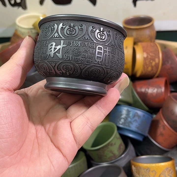 茶杯紫砂全手工紫砂主人杯