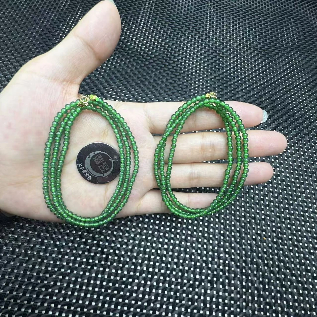 翡昱-N4-24063-天然A货翡翠珠链/约3+/约160颗/-多样性发其一C