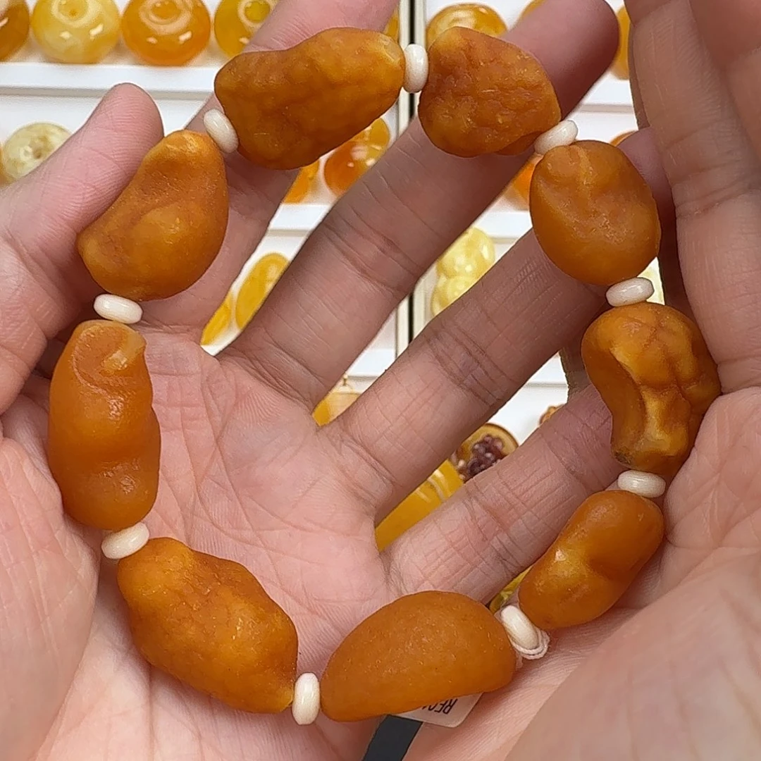 蜜蜡未镶嵌手链蜜蜡