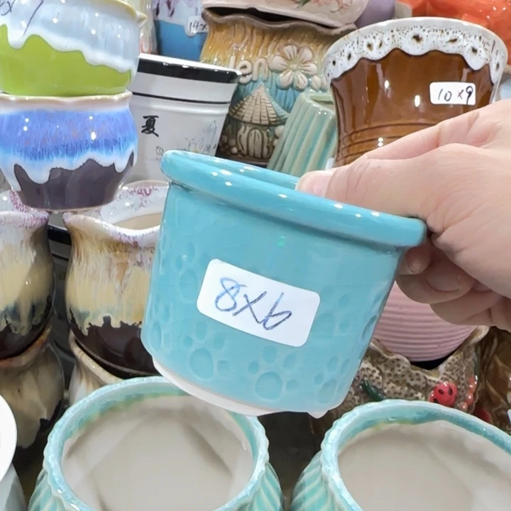 凑9块包邮，多肉绿植花盆，有孔