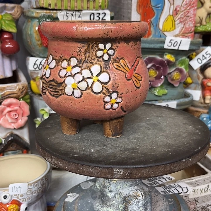 粗陶材质多肉花盆