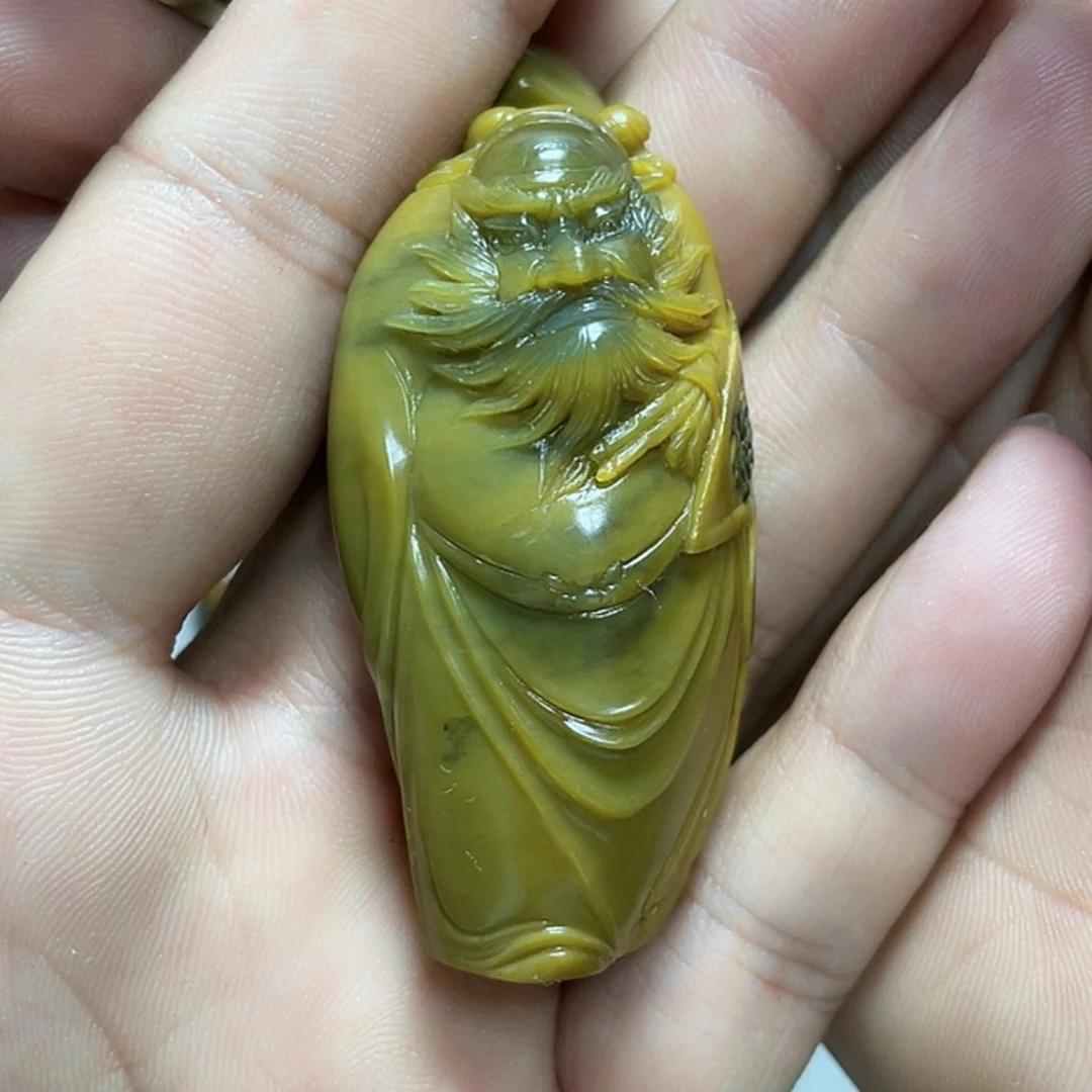 【闪购商品】未镶嵌岫岩河磨玉（透闪石质玉）挂件云**虫