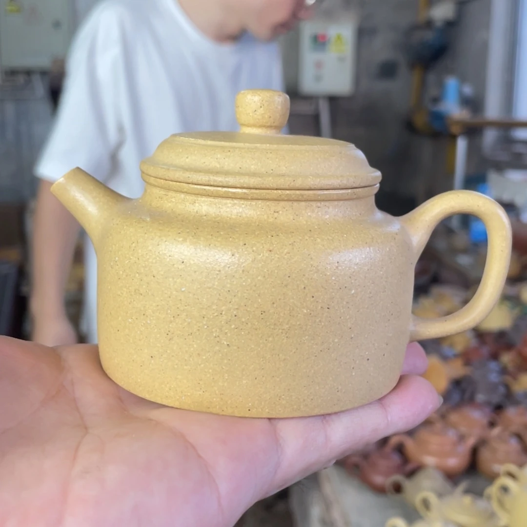 茶壶紫砂XJ。 本绿。 德钟。200CC