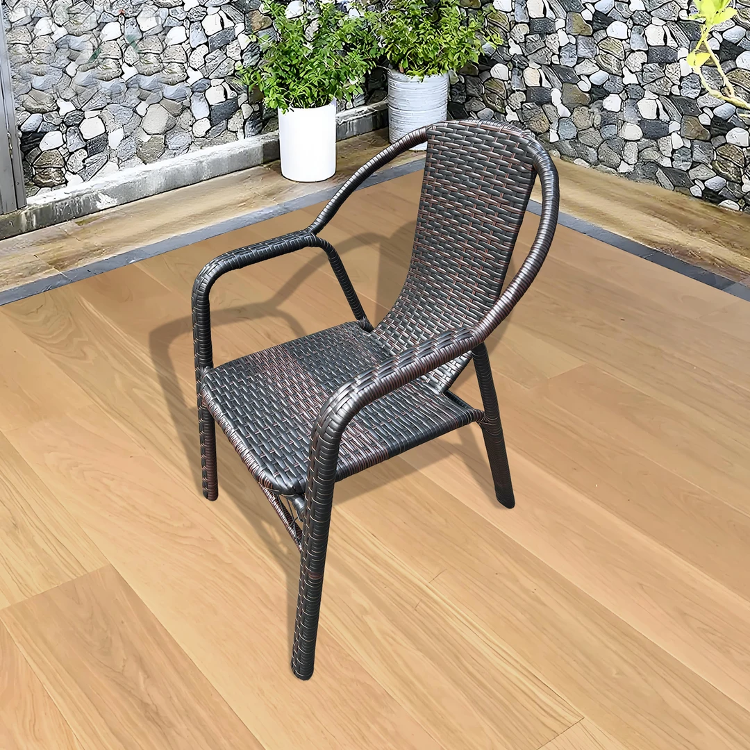 藤椅高档藤编椅家用腾椅休闲椅有扶手防摔阳台座椅70