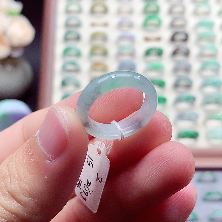 翡翠未镶嵌戒指15号