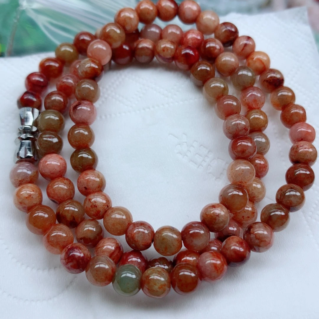 翡翠未镶嵌项链珠子1