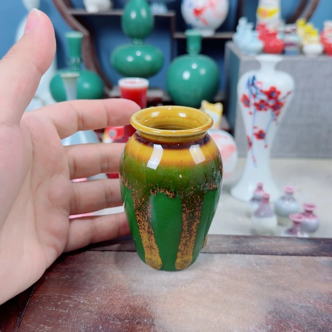 陶瓷手工小花器摆件