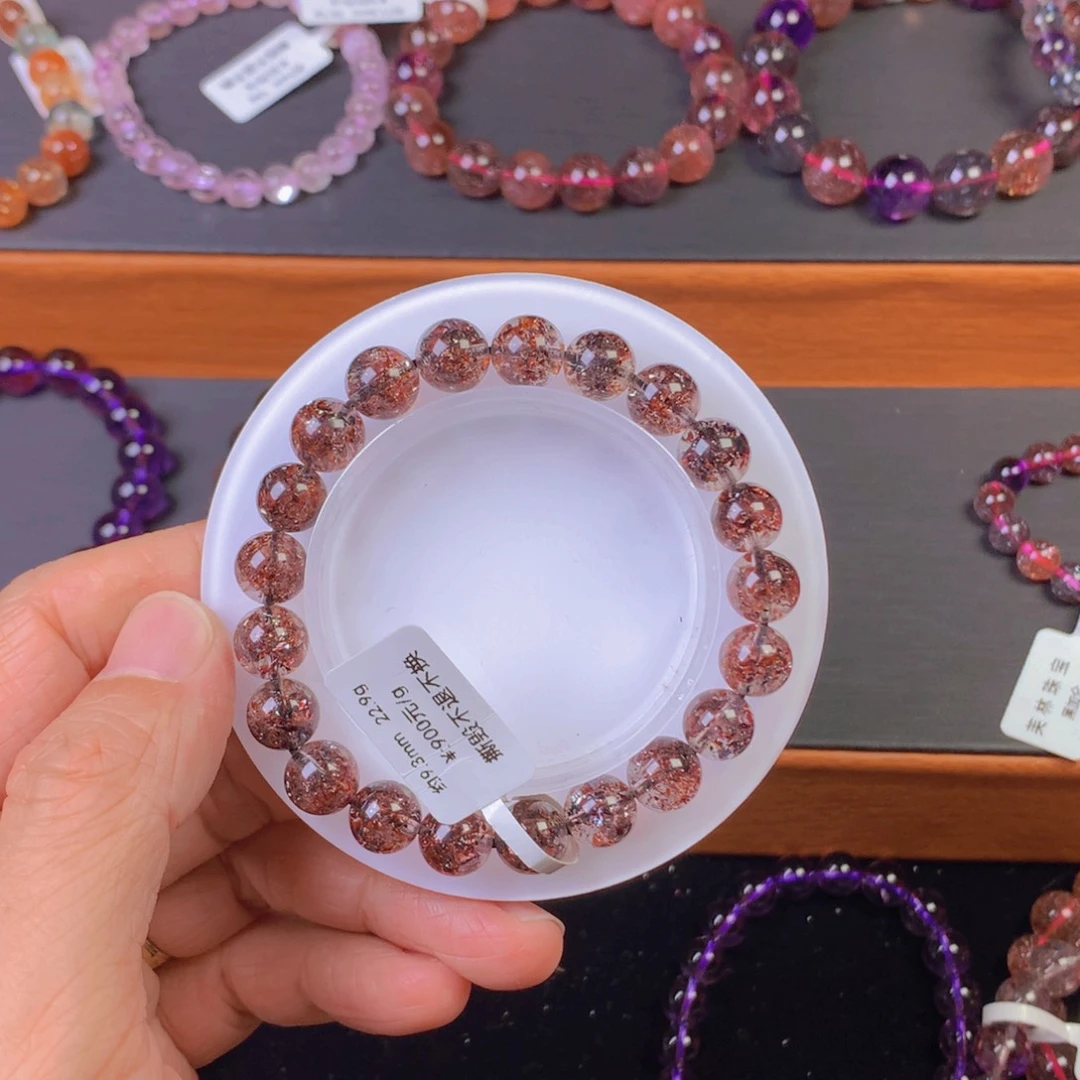 水晶手链未镶嵌毒液金草莓