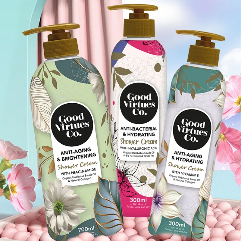 戈薇诗马来西亚正品紧致舒缓提亮保湿沐浴露持久留香家庭装大容量