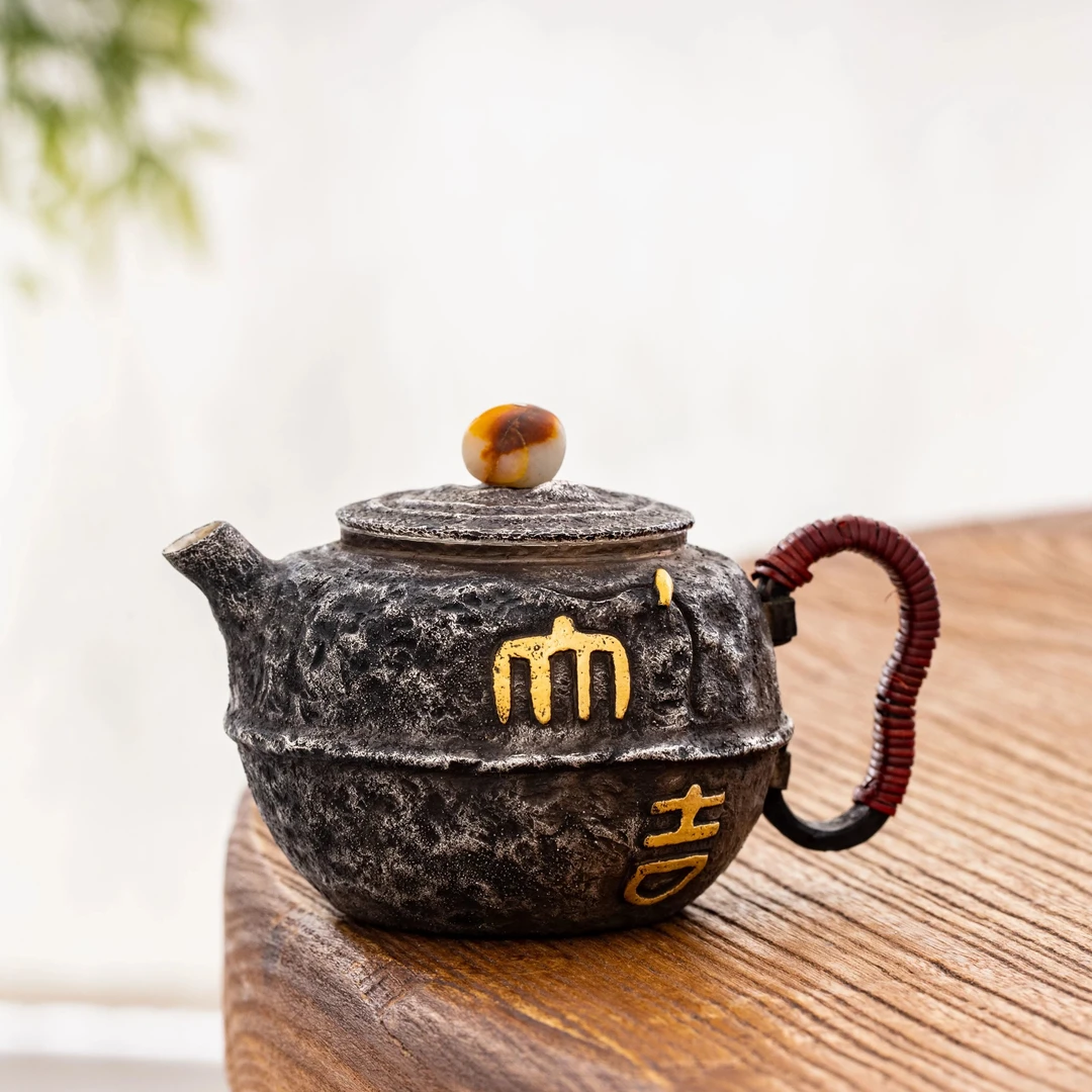 蜂鸟工坊 名匠优选 铁把做旧大吉小壶 MJYXA2081