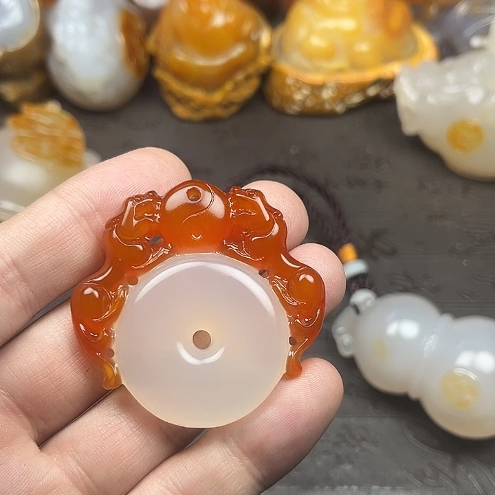 玛瑙/玉髓摆件未镶嵌肆*