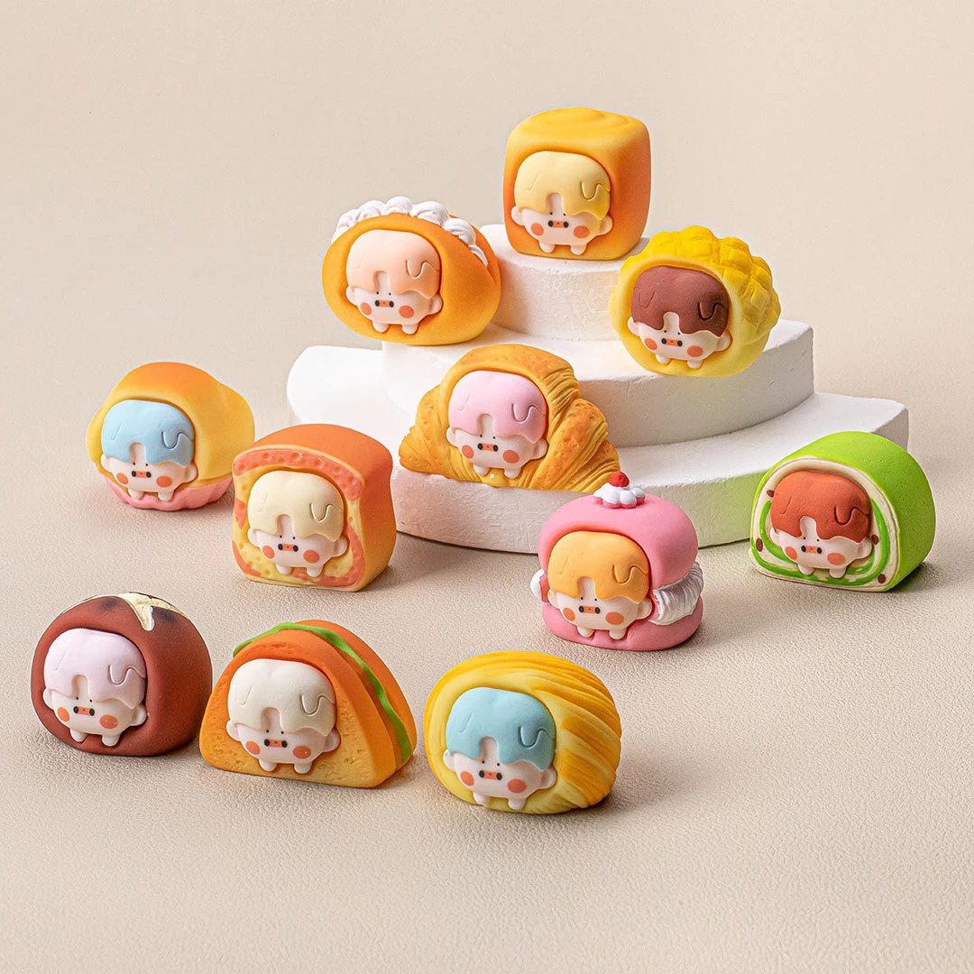 面包派对diy饰品卡通树脂手机链配件装饰桌面呆萌小摆件