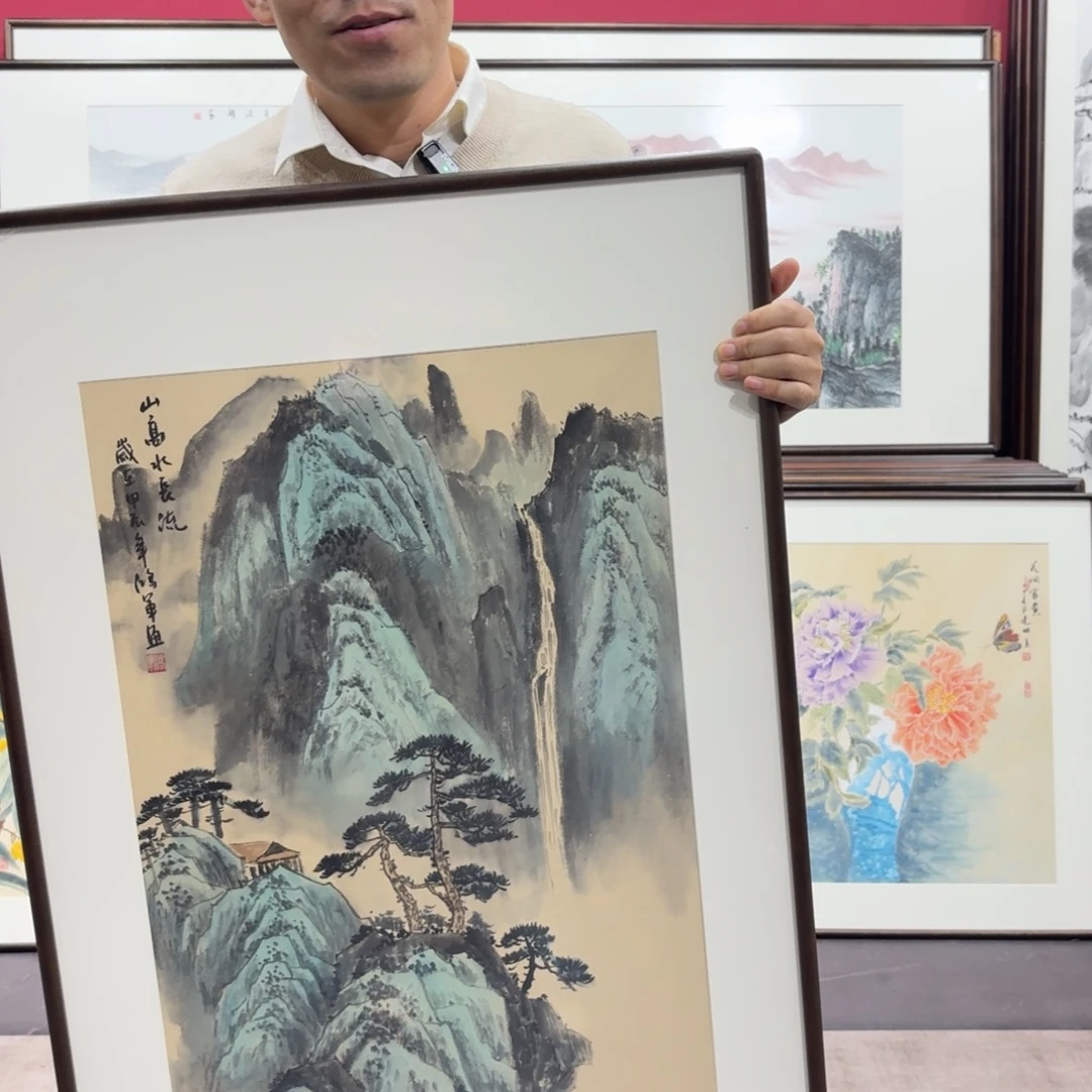 往***3国画手绘作品90/60