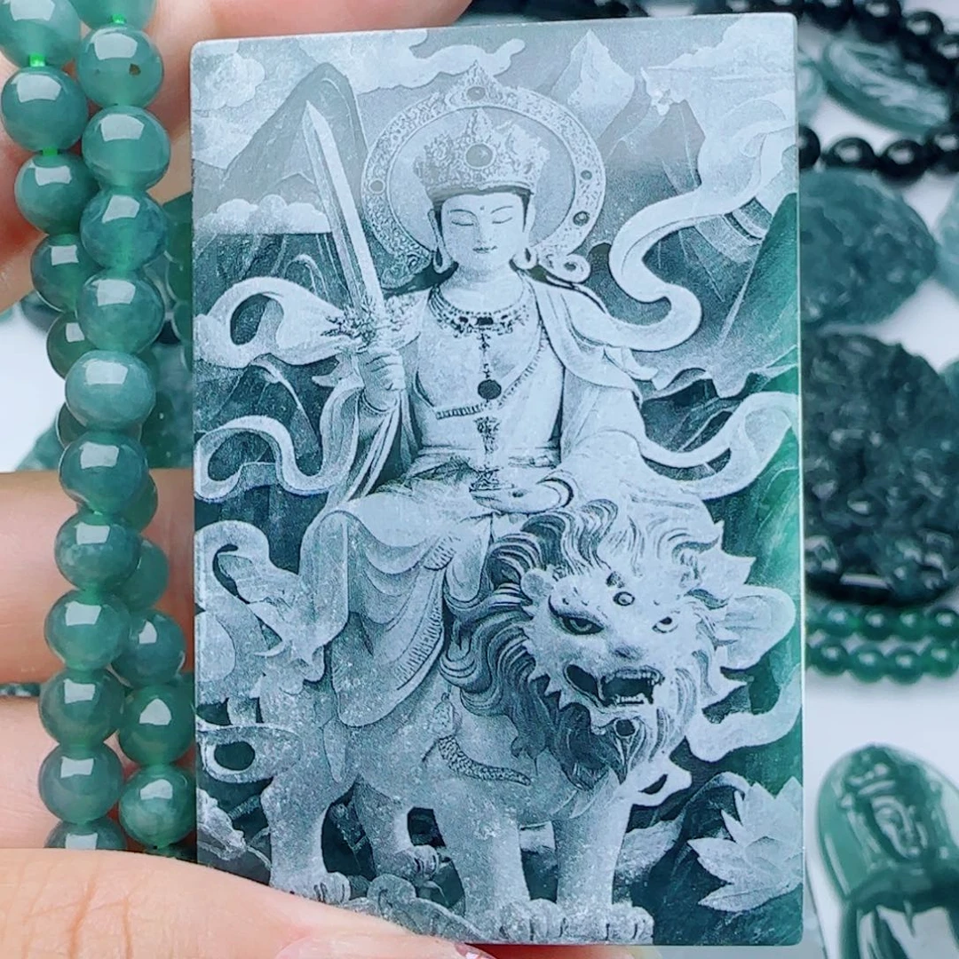 颈饰未镶嵌翡翠多样性发货天然的A货翡翠