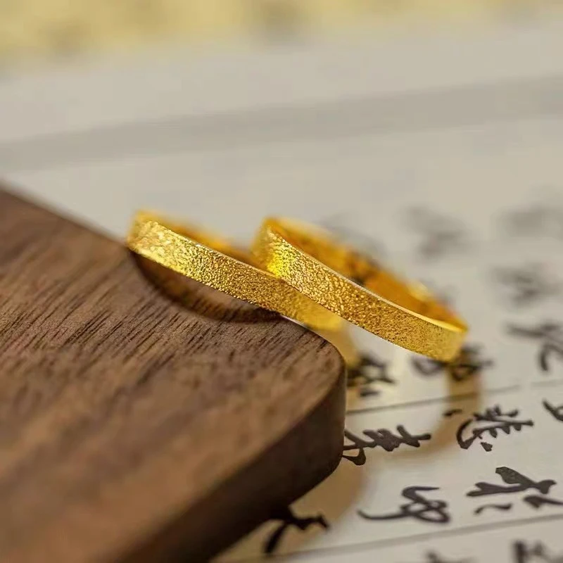 戒指 D55【私人定制】古法爆闪碎冰冰戒指