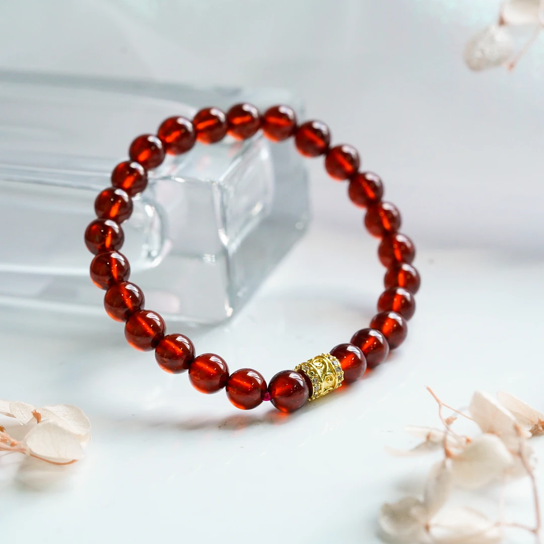 【小北严选】石榴石DIY单圈手串1-AL01X1307【多样性发一件】约7mm+