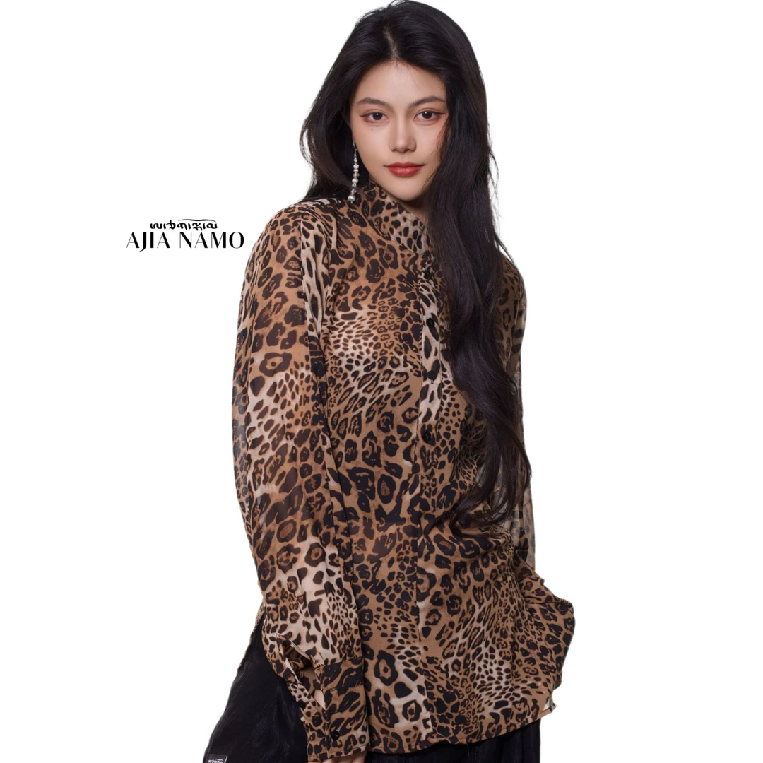 AJ-NAMO原创设计款雪豹系列-豹纹衬衫/裤子