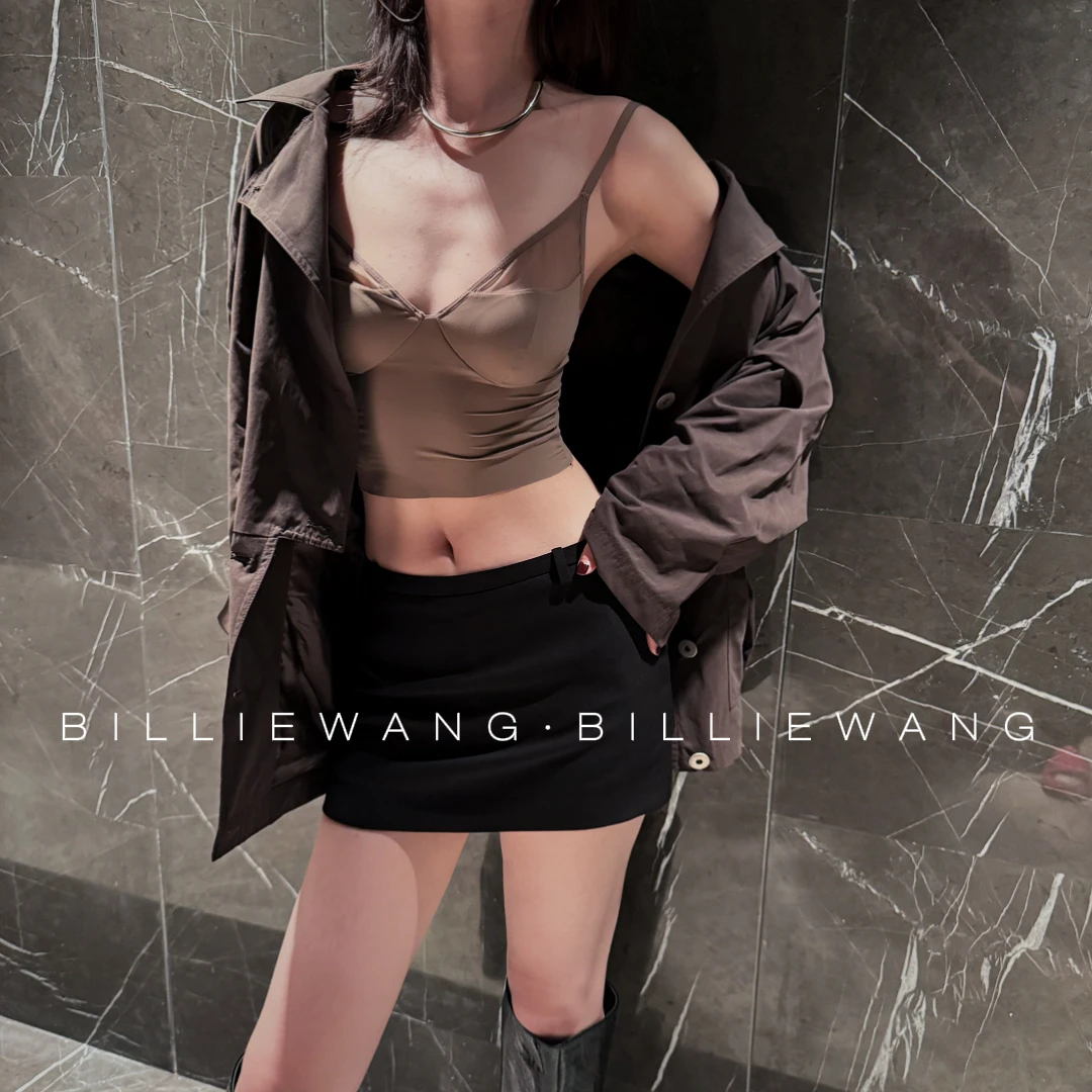 BW独立设计师时髦单品｜巨舒服性感拼接胸垫背心内搭