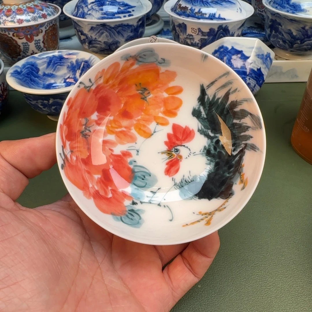 纯手工纯手绘茶具石头23