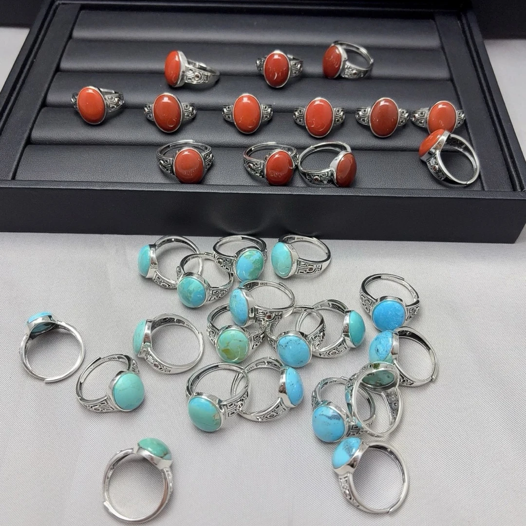 925银银制品 民族风简单大气戒指JZ168