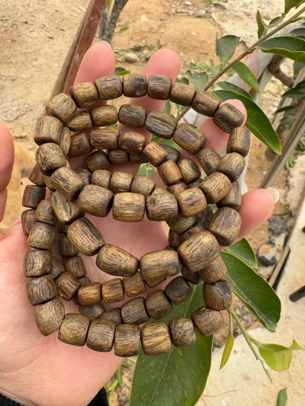 奇楠沉香随型桶珠 单圈多样性发1
