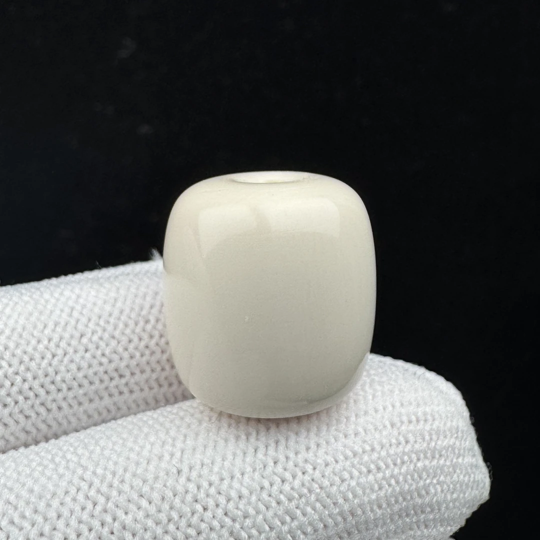 J4994天然猛犸牙 墩子18*19mm支持鉴定 假一罚四