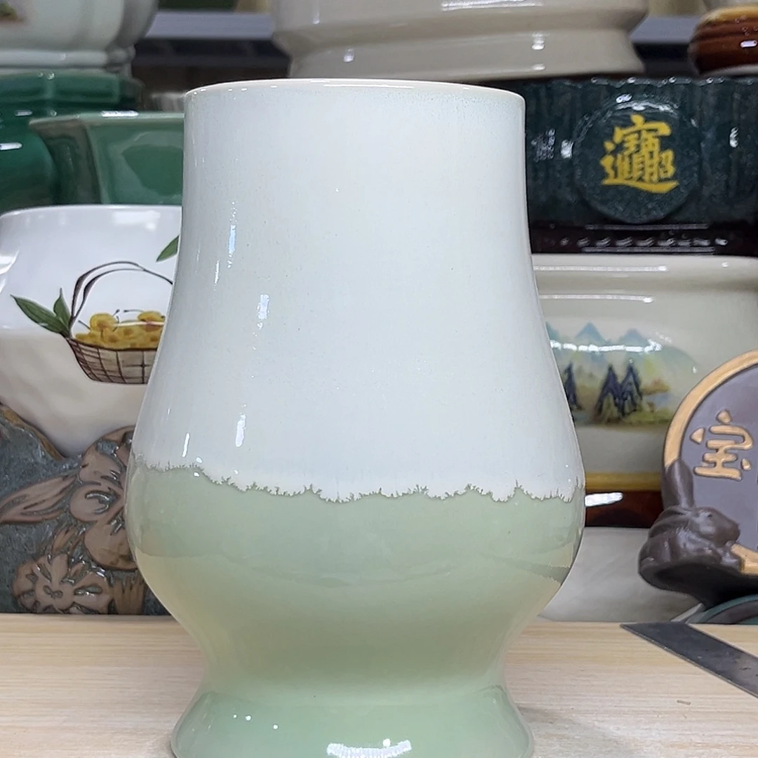 陶瓷绿植多肉微瑕花盆口径9.5*20