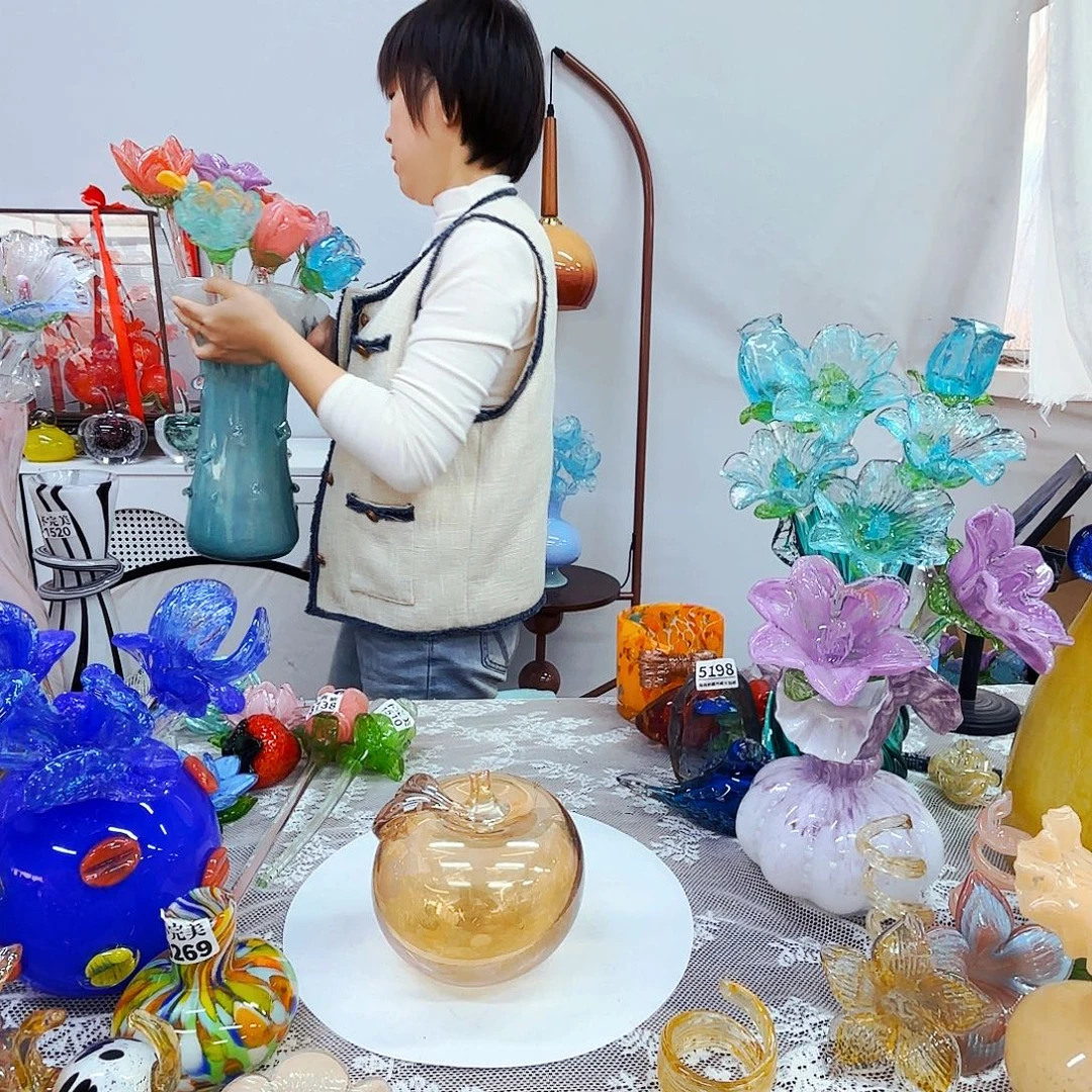 瑕疵不退不换琉璃花瓶花器艺术品