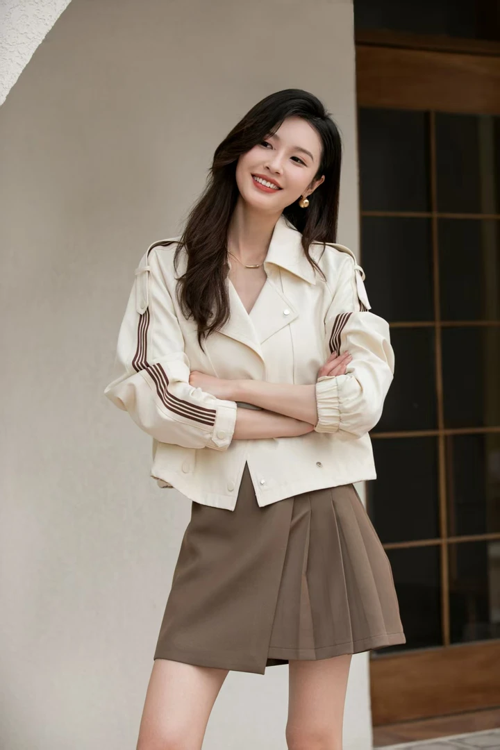 小个子风衣外套气质高级感2025春秋新款早春款上衣女装