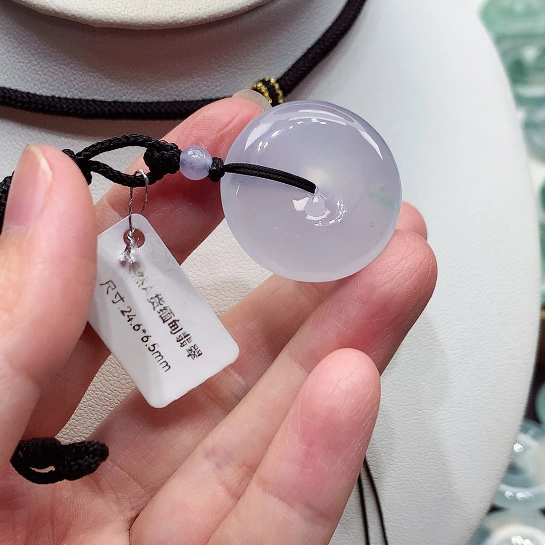 颈饰未镶嵌翡翠编号59，24.6/6.5